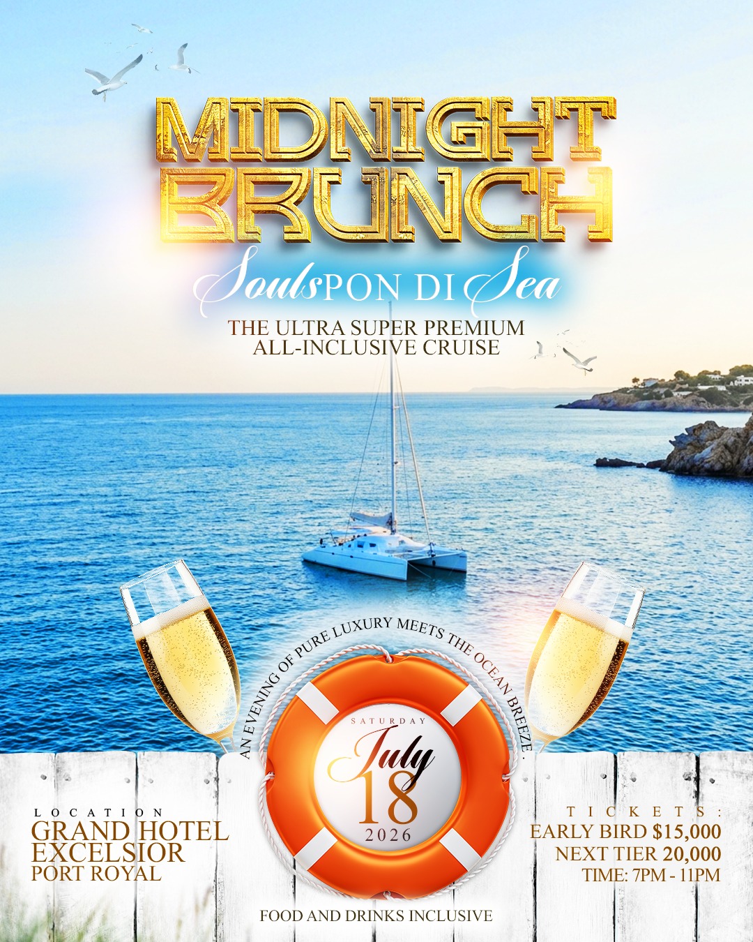 Midnight Brunch Souls pon di seas